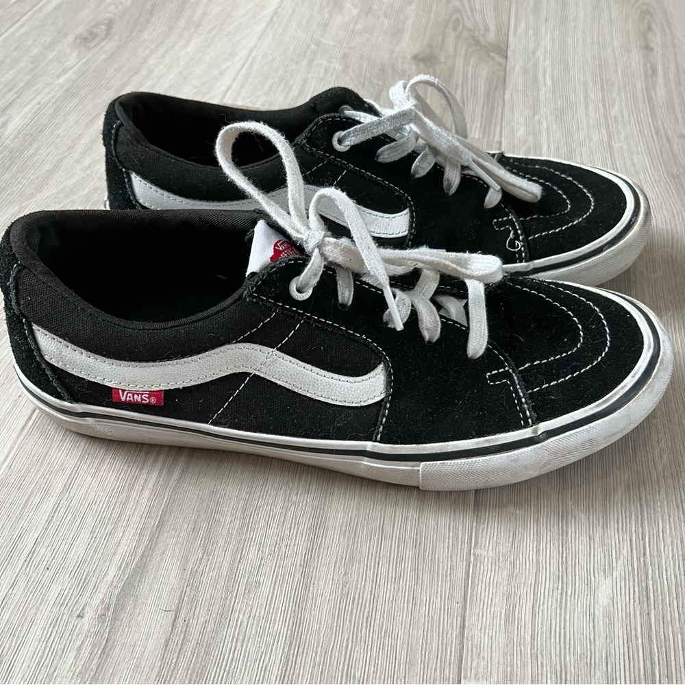 Vans Sk-8 Low Sneakers, Black, Men’s 11.5